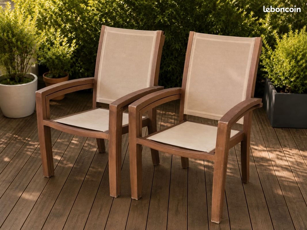 Lot de 4 chaises de Jardin Resysta (image 1)