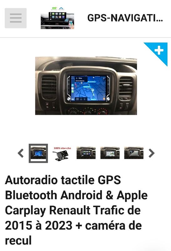 Autoradio GPS Renault Trafic 3 - Équipement auto