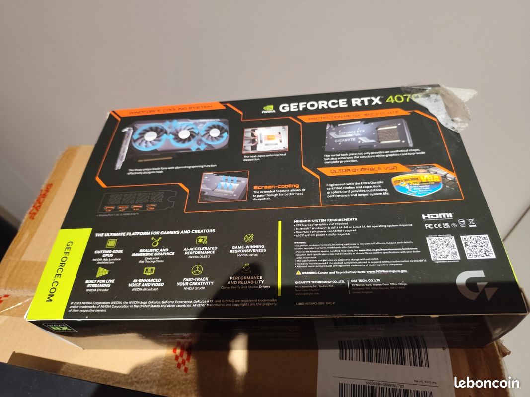 🎮 NVIDIA GeForce RTX 4070 Gigabyte Windforce OC – 3 Fans 🎮 (image 2)