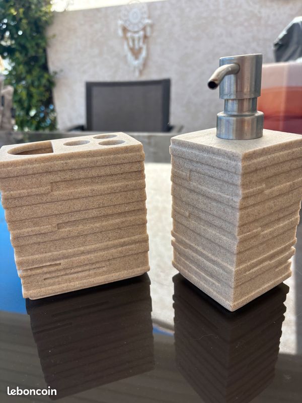 Kit salle de bain beige (image 3)