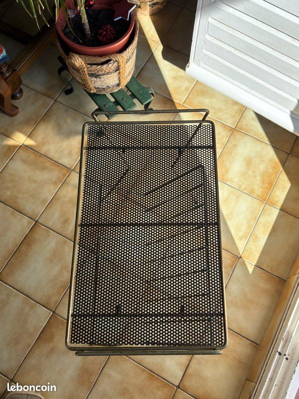 Table basse desserte porte magasines vintage (image 2)