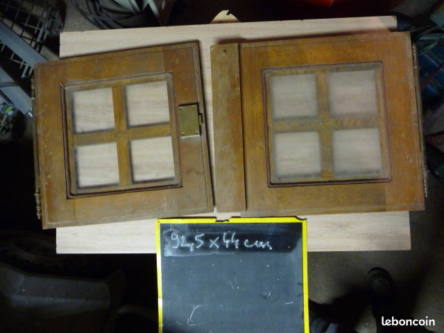 Portes de placard rustique chêne massif 92.5x44 (image 2)