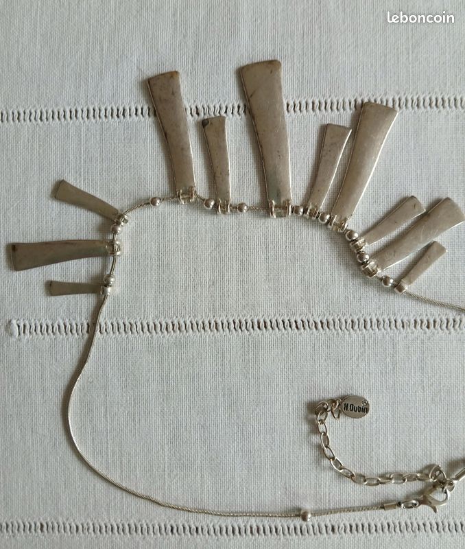 Collier plastron graphique Hervé Dubin (image 3)