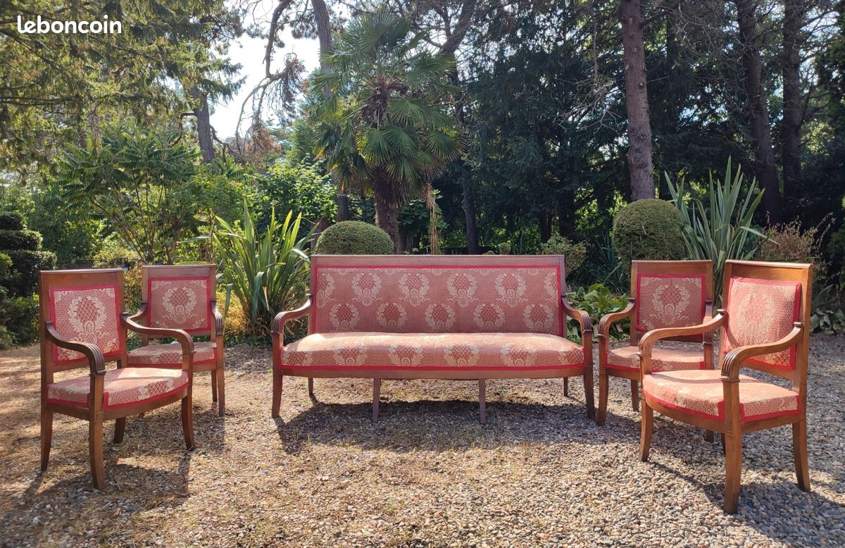 Élégant salon ancien style Louis Philippe - XIXème (image 1)