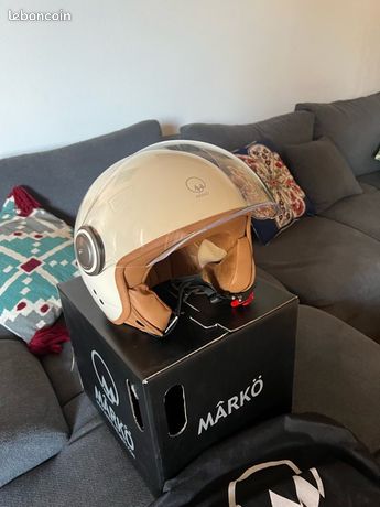 Casque Marko Filet Casque Velo Casque Mârkö Vintage Blanc