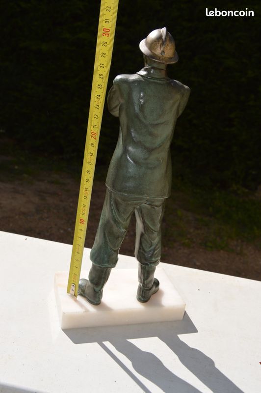SAPEUR POMPIER ancien Bronze (image 4)