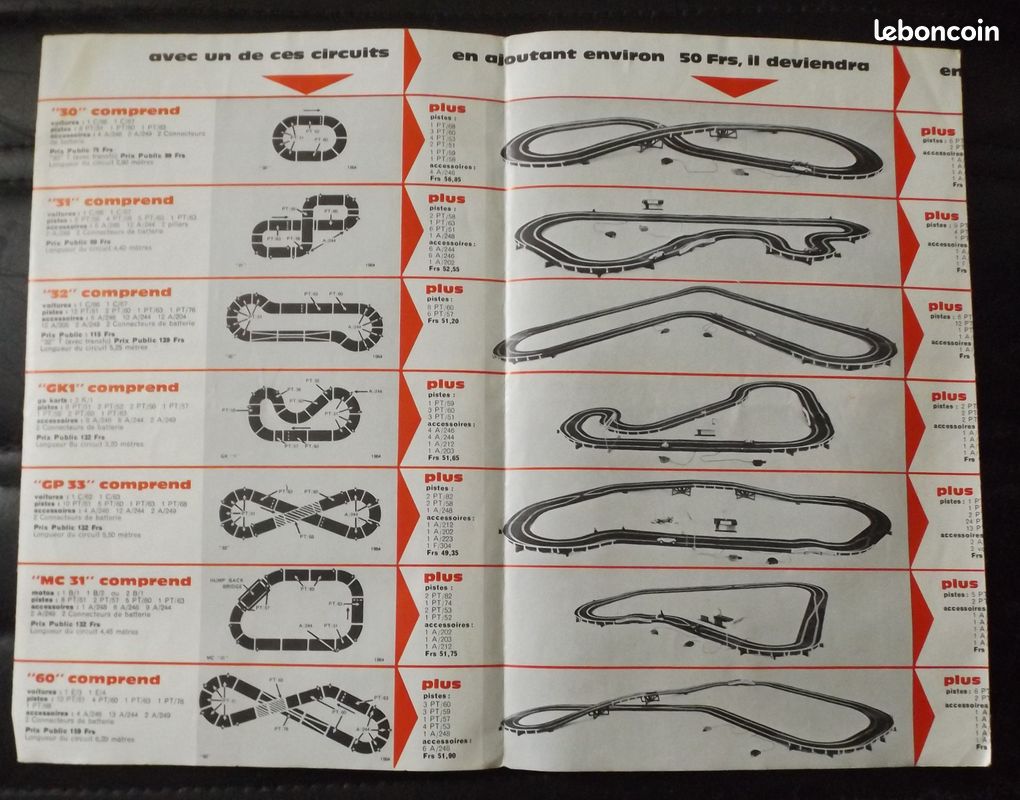 3 Circuits Scalextric Anciens - Occasion - Jeu De Voiture Slot - Collection
