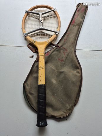 Raquette de tennis vintage originale - France