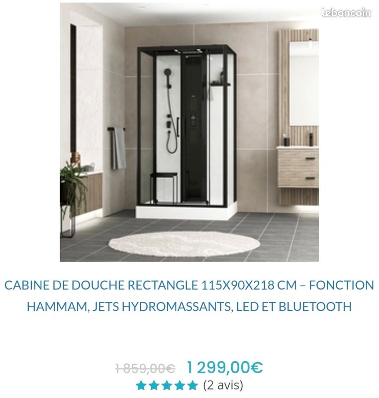 Destock cabine de douche hammam neuve (image 1)