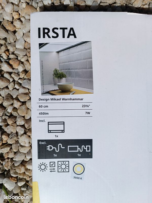 Lot de 2 éclairage plan travail à LED, gamme Irsta (image 2)
