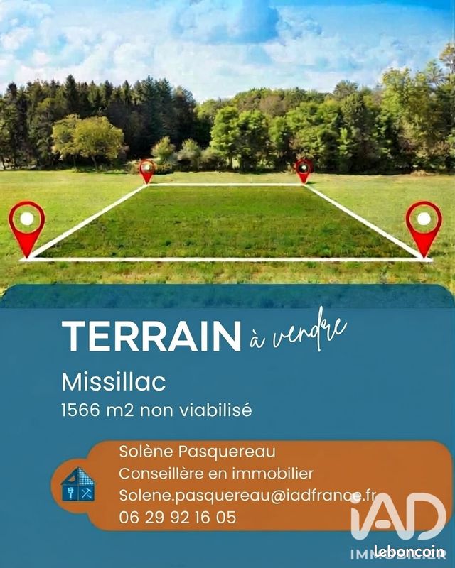 Terrain 1566 m² · à Missillac · 1 566 m² · 99 950 €