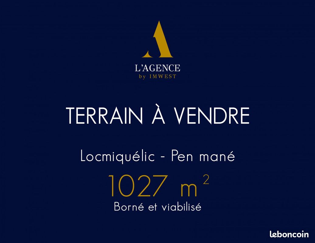 Terrain 1027 m² · à Locmiquélic · 1 027 m² · 297 500 €