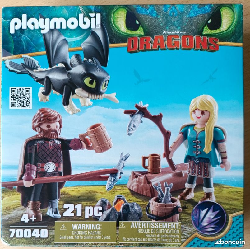 Playmobil 70040 - Harold et Astrid avec bébé dragon
https:/[URL masquée pour votre sécurité]
Playmobil - Harold et Astrid avec Un bébé Dragon - 70040 (image 1)