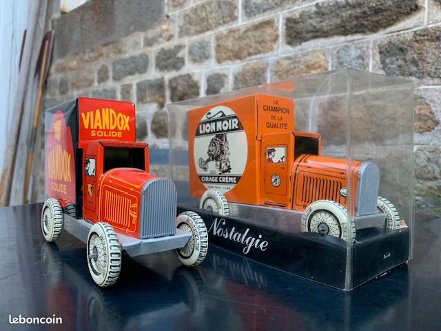 Camion Benne Basculant Charles Rossignol (CR) En Tôle - Jouet Mécanique Français Années 50