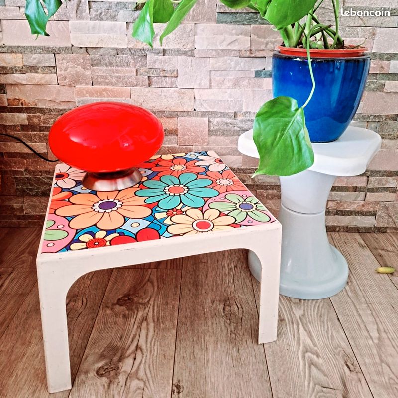 Table et tabouret space age vintage 70 (image 2)