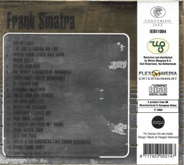 CD Compilation frank SINATRA (neuf) (image 2)