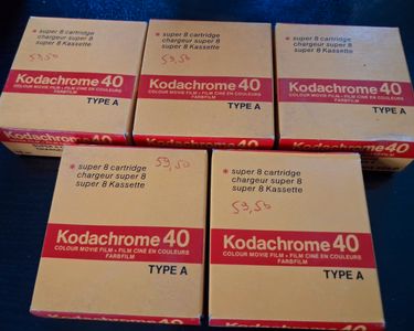 Lot De 3 Films KODACHROME 40 Super 8 – Pellicule Couleur Périmée 11/1986 – KMA 464P