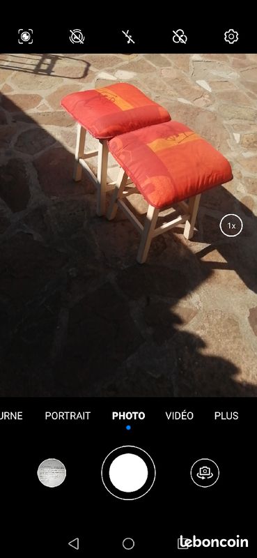 Vintage Lot de 2 tabouret très robuste (image 1)