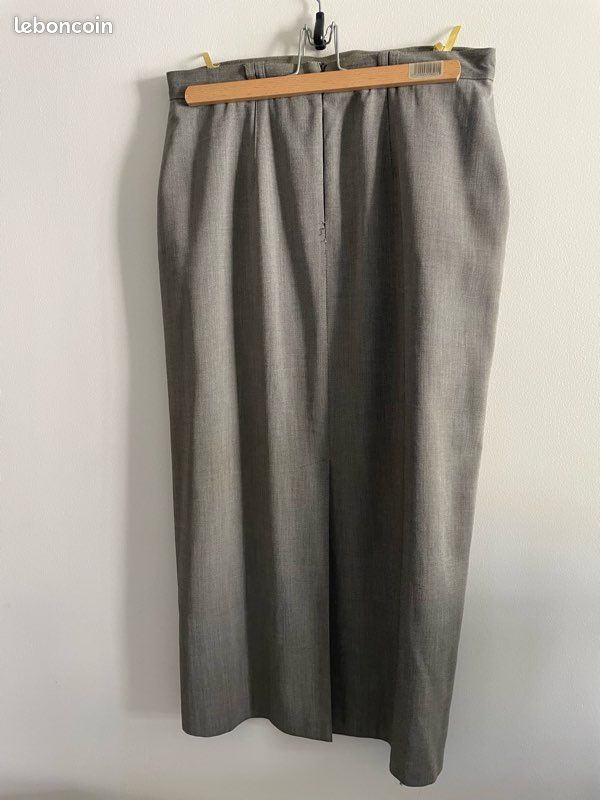 Jupe crayon T46 Jacqueline Riu gris (image 2)