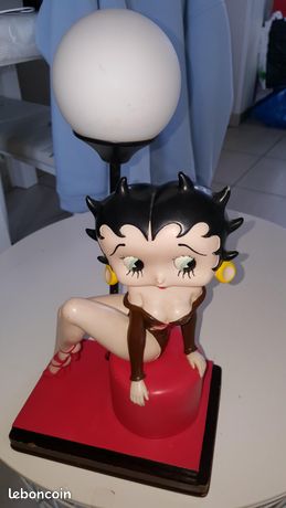 Lampe Betty Boop vintage • Décoration rétro unique - Décoration