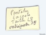 Pantalon taille 48 lacoste (image 1)