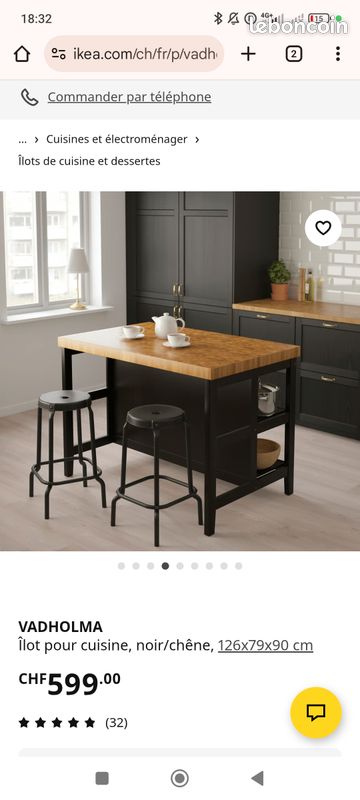 Îlot central Ikea (image 1)