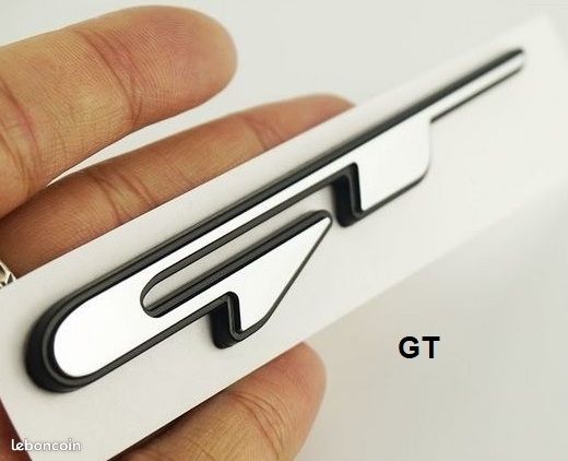 Sigle GT chrome et noir Monogramme NEUF (image 1)