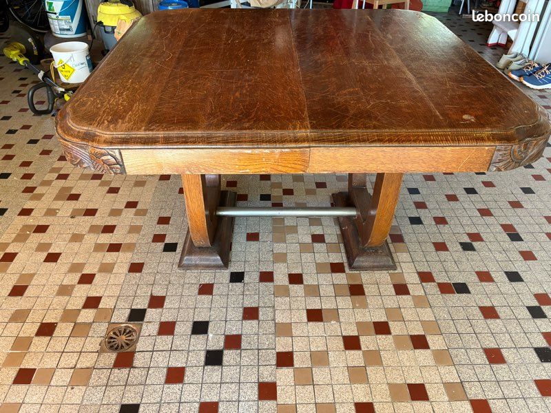 Mobilier table extensible 114cms x105 largeur,déplié 167x105 ,ht 71 (image 2)