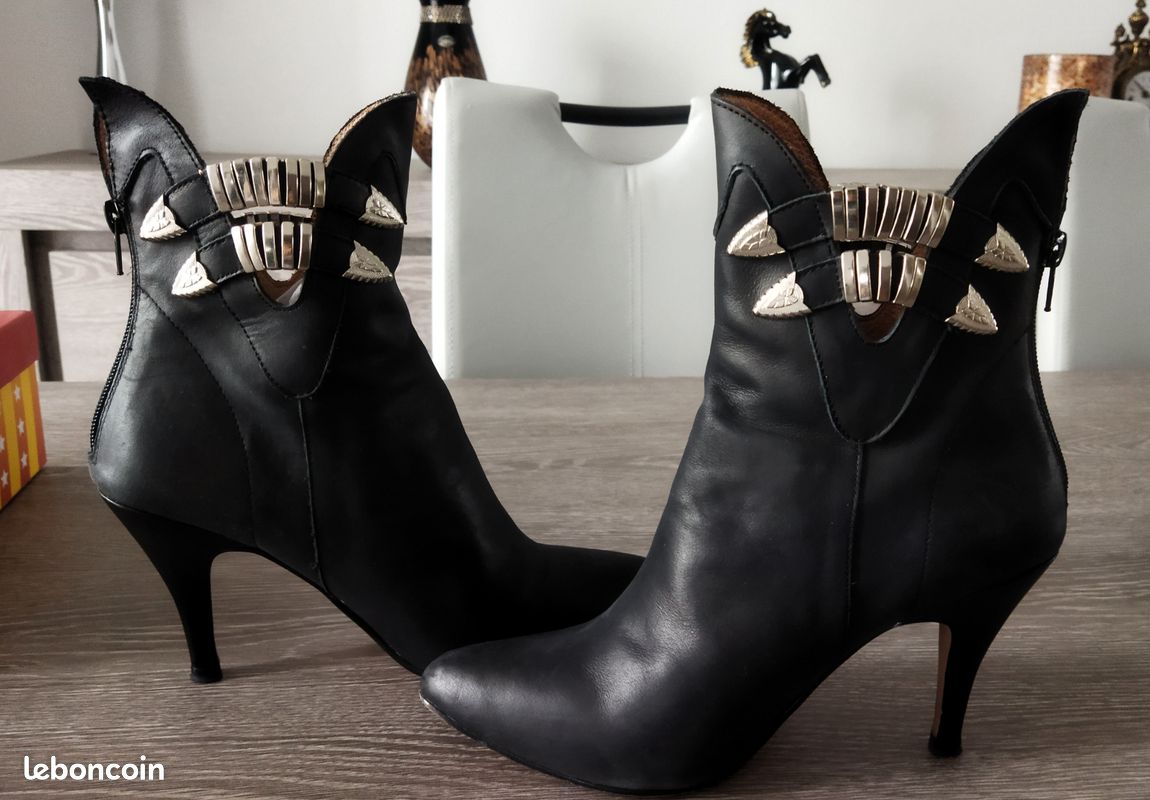 Bottines en cuir IBIZA (image 1)