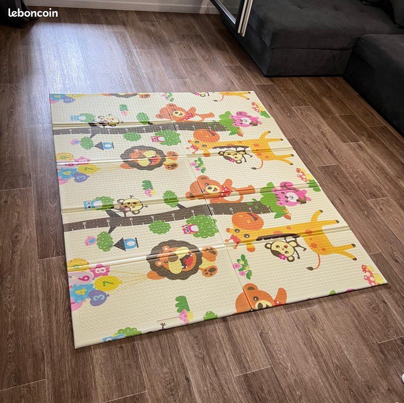 Tapis de jeu pliable réversible bébé neuf (image 1)