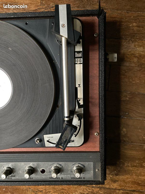 Platine Vinyle Dual 1010 Avec Coffrage Bois - Bon état De Fonctionnement