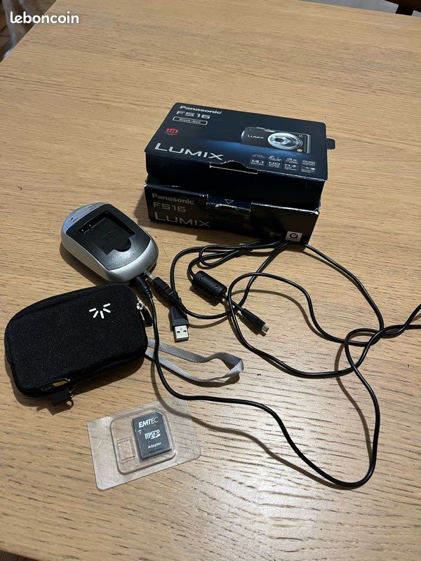Panasonic Lumix DMC-FS16 Câble de chargement 1.5m 8 Pin Camera Mini USB B Câble