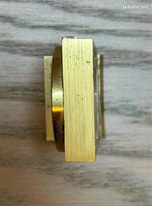 Petite Horloge De Table Pour Golfeur - Style Rétro En Laiton