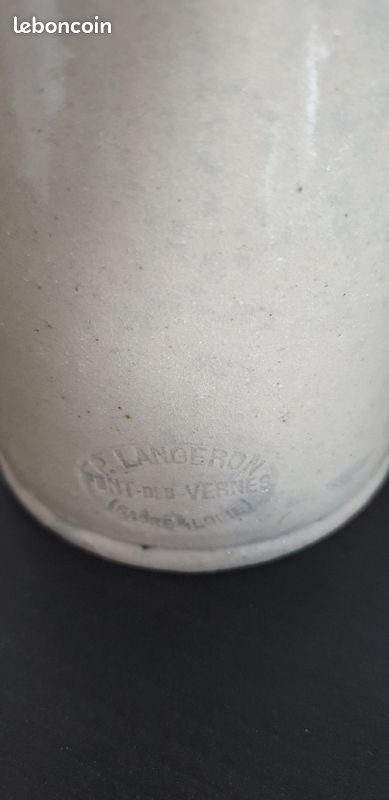 Bouteille en grès émaillée de collection Paul Langeron numéroté (image 2)