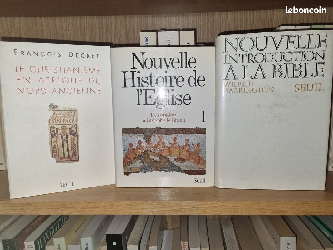 Lot 3 livres Seuil – Nouvelle Histoire de l'Église t.1, Harrington, Decret Afrique du Nord (image 1)