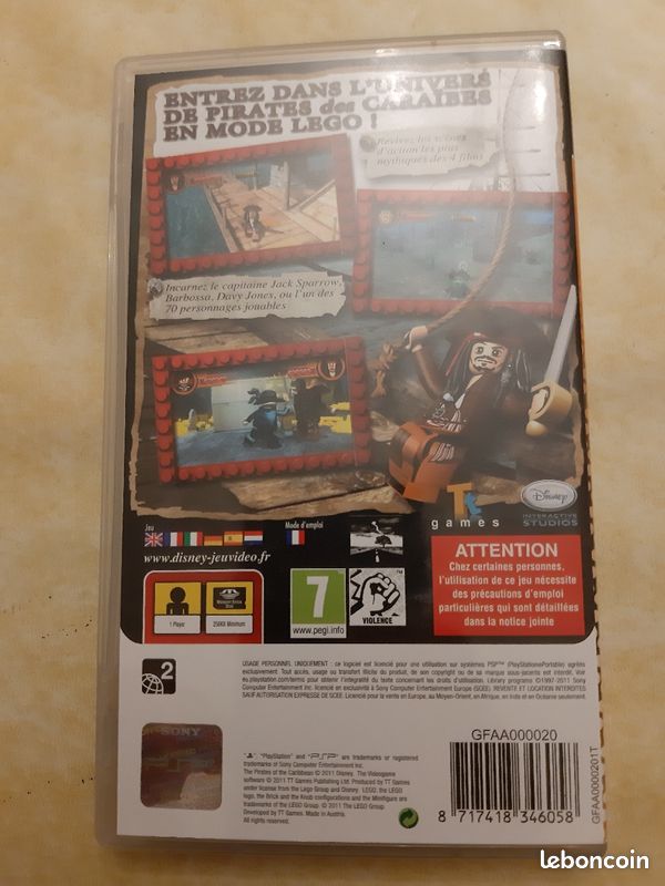 Pirates des Caraïbes Disney Lego Psp (image 3)