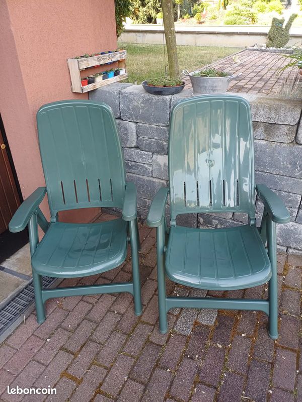 2 fauteuils pliables et inclinables (image 1)