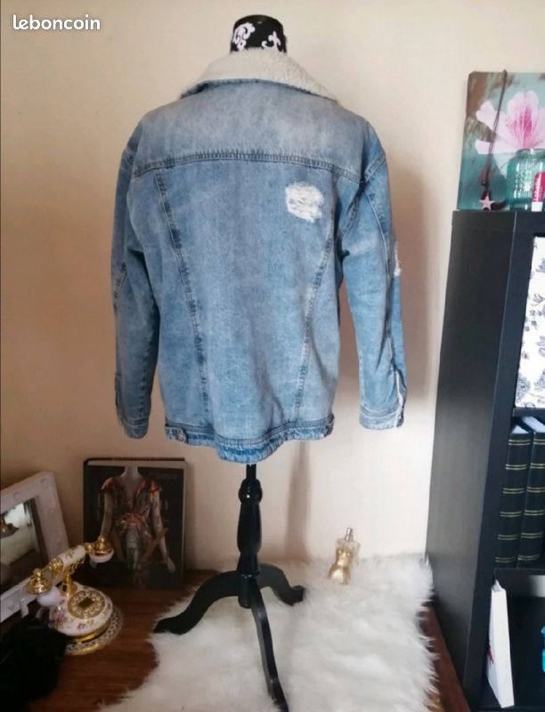 Veste en jean intérieur mouton T. 36 (image 2)