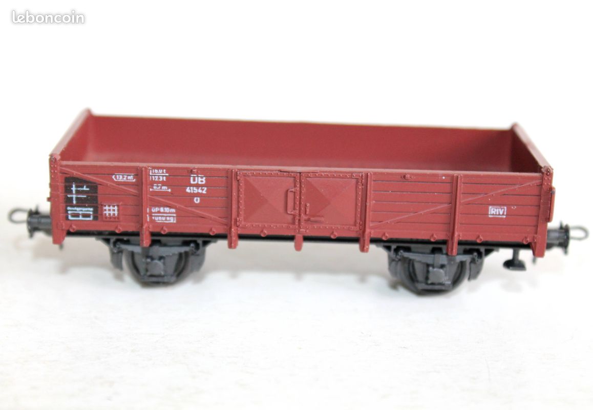 Roco HO 1/87 - Wagon Tombereau Rouge UIC Ep IV SNCF - Excellent état