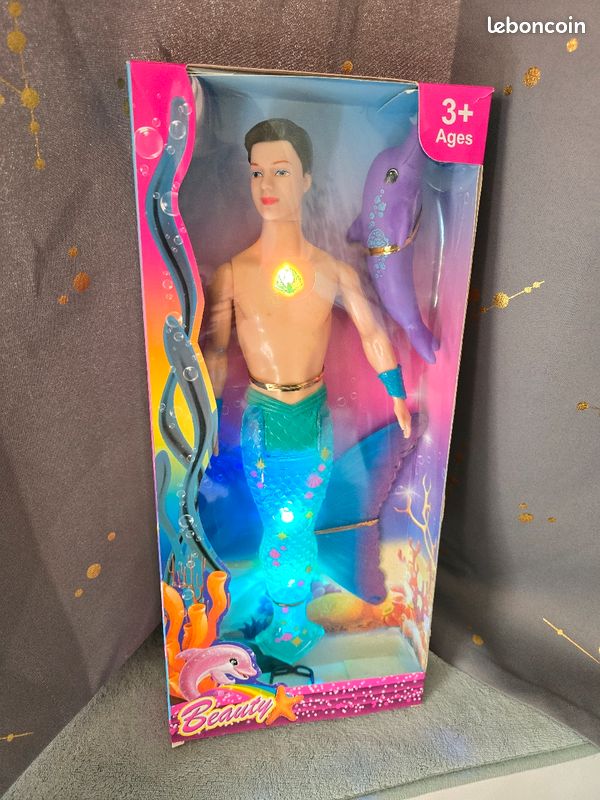 Poupée sirène masculine son et lumières neuve (image 6)