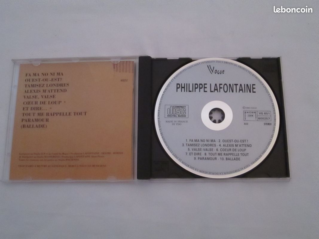 CD Philippe Lafontaine - Fa Ma No Ni Ma (image 2)