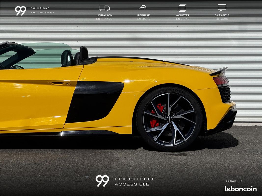 AUDI R8 Spyder V10 620ch Performance malus payé Miltek Carbon Full LOA 1521e/ MOIS LIVRAISON REPRISE (image 16)