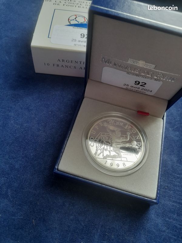 Monnaies françaises en or Coupe du Monde de Football 1998