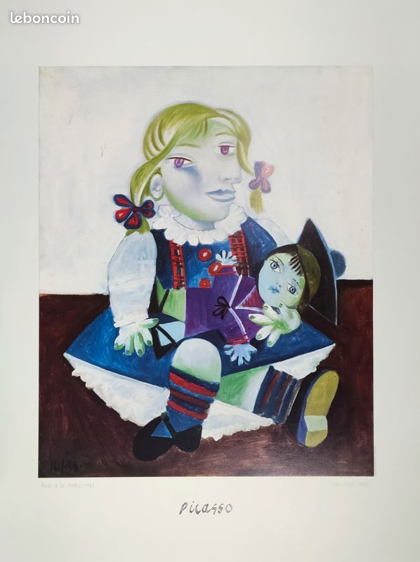 Maya à la poupée, 1938 – Print d'après Pablo Picasso Décoration