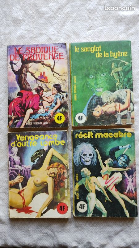 Lot 4 livres bd jaune elvifrance N°41/42/43/44 - Livres