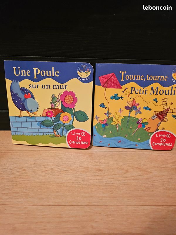 Lot de deux livres/cd de comptines pour enfants (image 2)