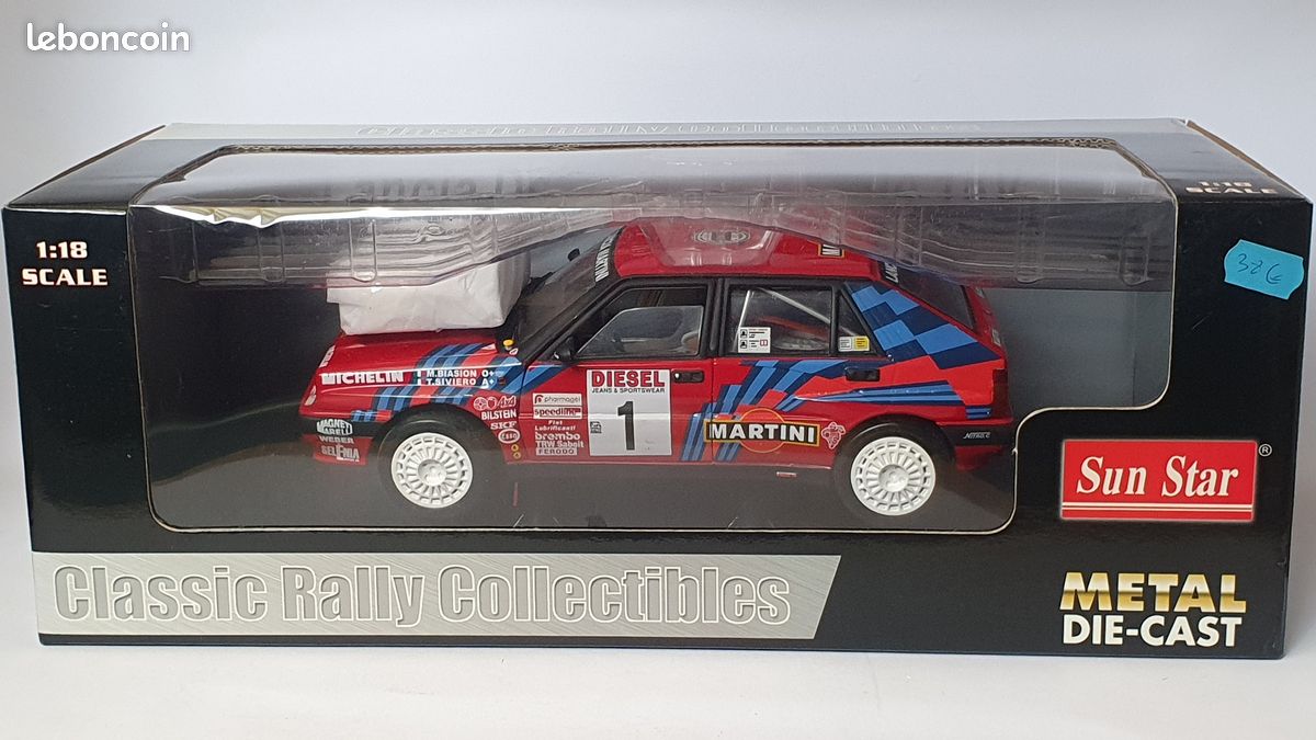 Sun Star Models 1:18 Lancia Delta HF Integrale #5 Tour De Corse 1989 Saby Grataloup 3124