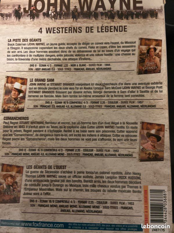 Coffret dvd john Wayne (image 3)