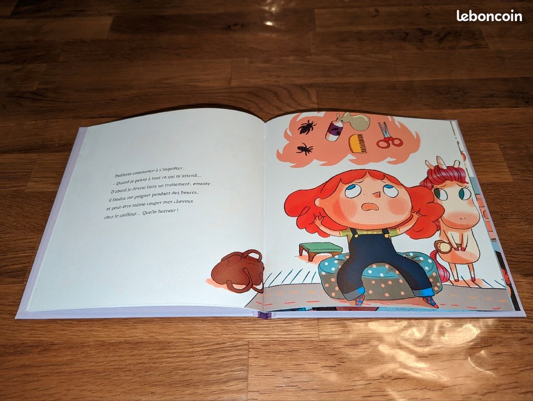 Livre Paillette et Licorne L'invasion des poux NEUF (image 2)