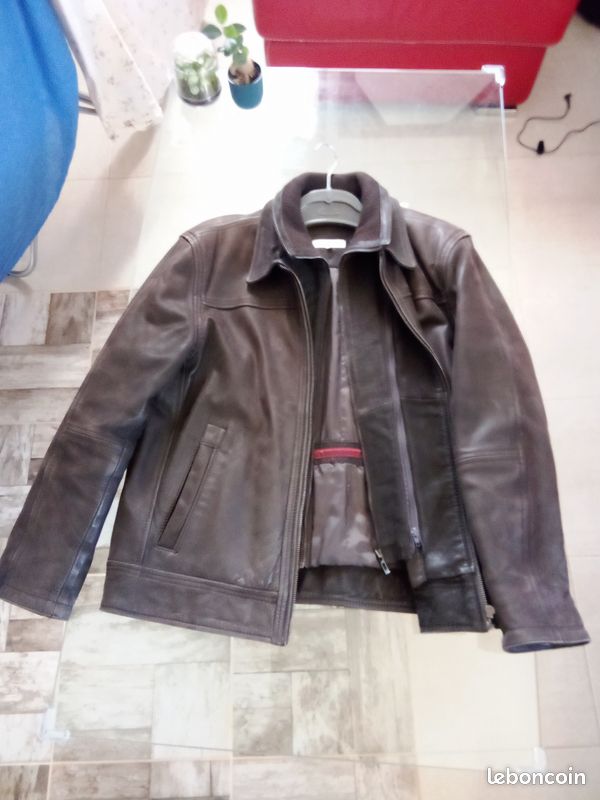 Leather Veste Homme Olly Gan Blouson 